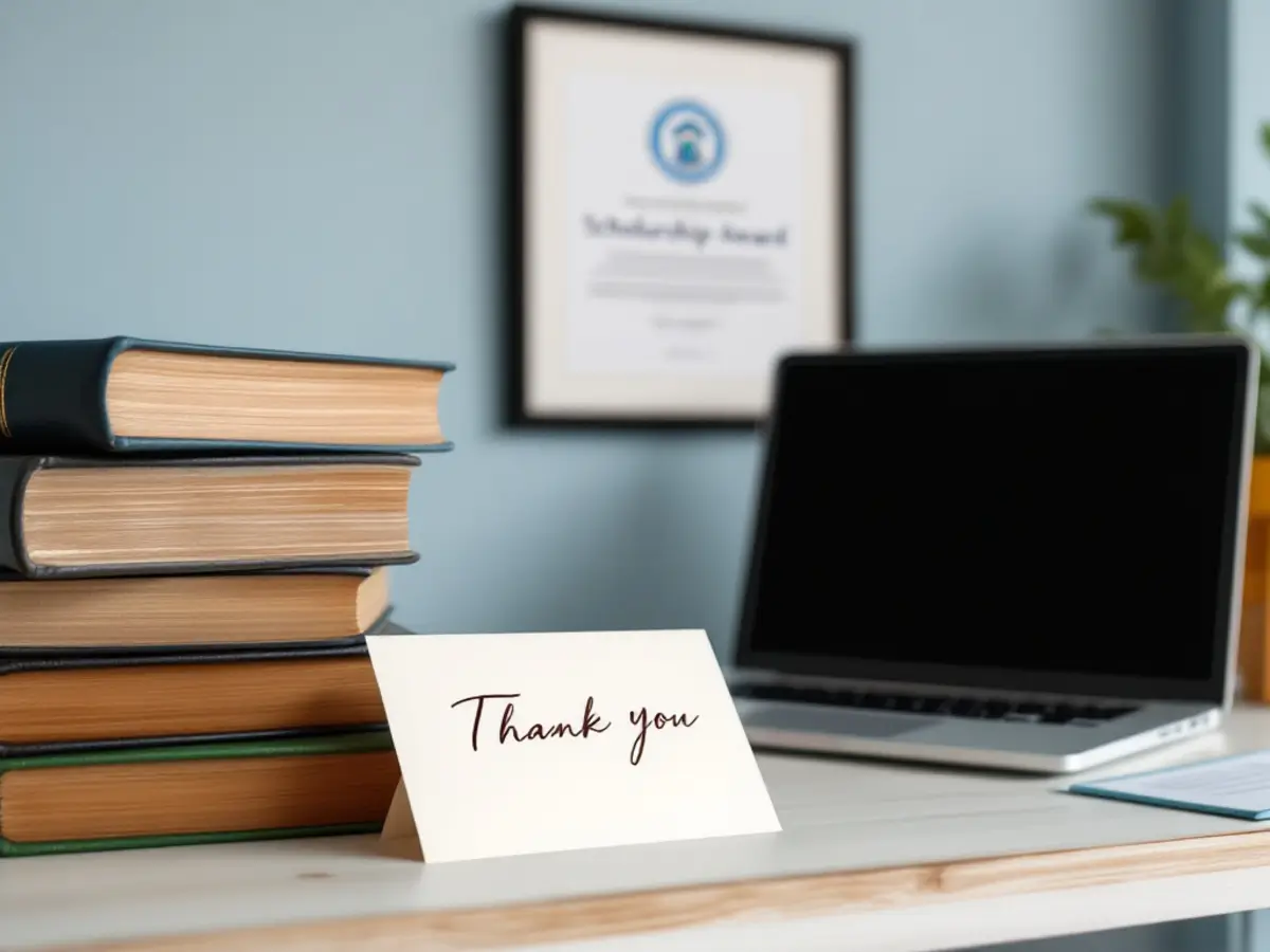 Thank You Letter Scholarship Template Preview